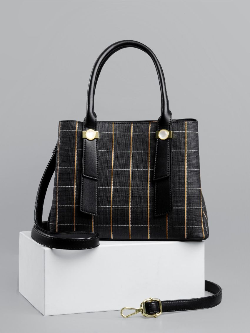 Plaid Pattern Square Bag