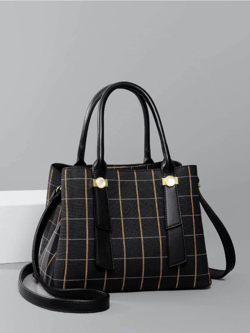 Plaid Pattern Square Bag