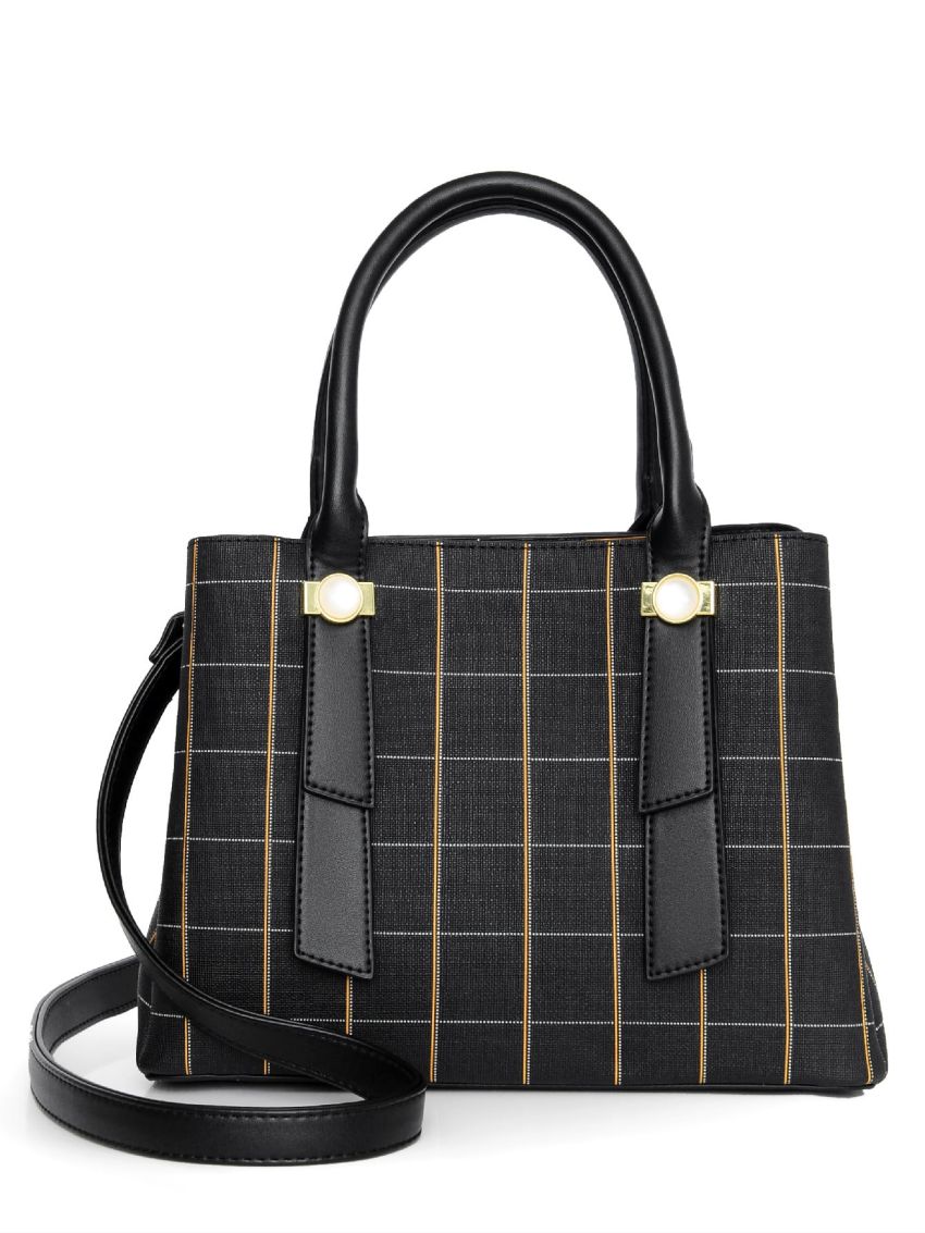 Plaid Pattern Square Bag