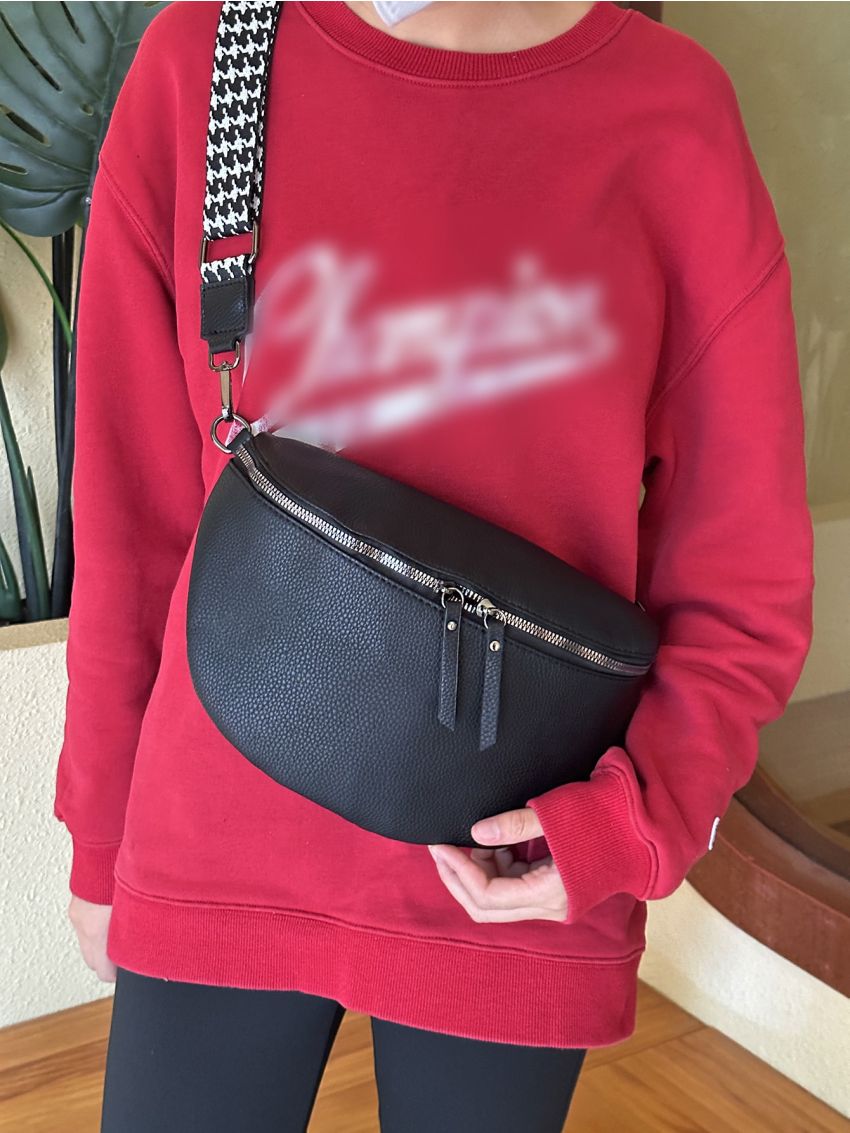 Litchi Embossed Waist Bag