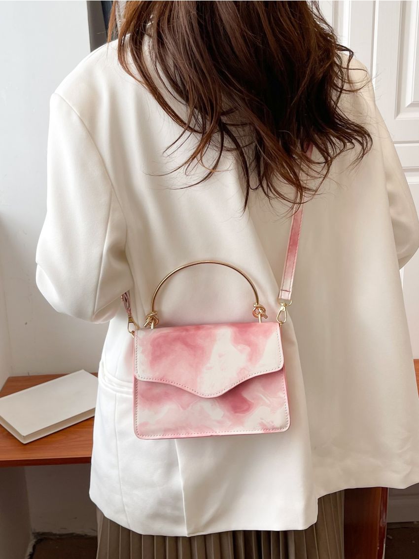 Mini Tie Dye Flap Square Bag