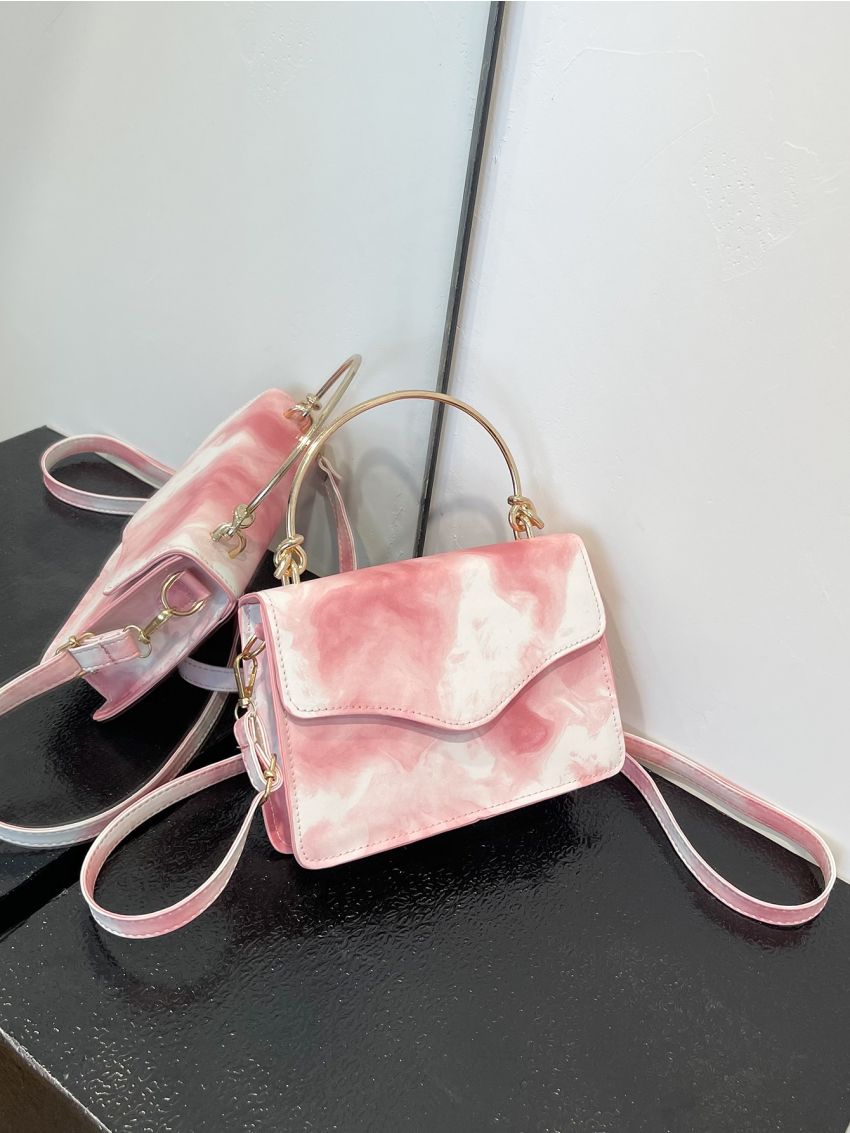 Mini Tie Dye Flap Square Bag