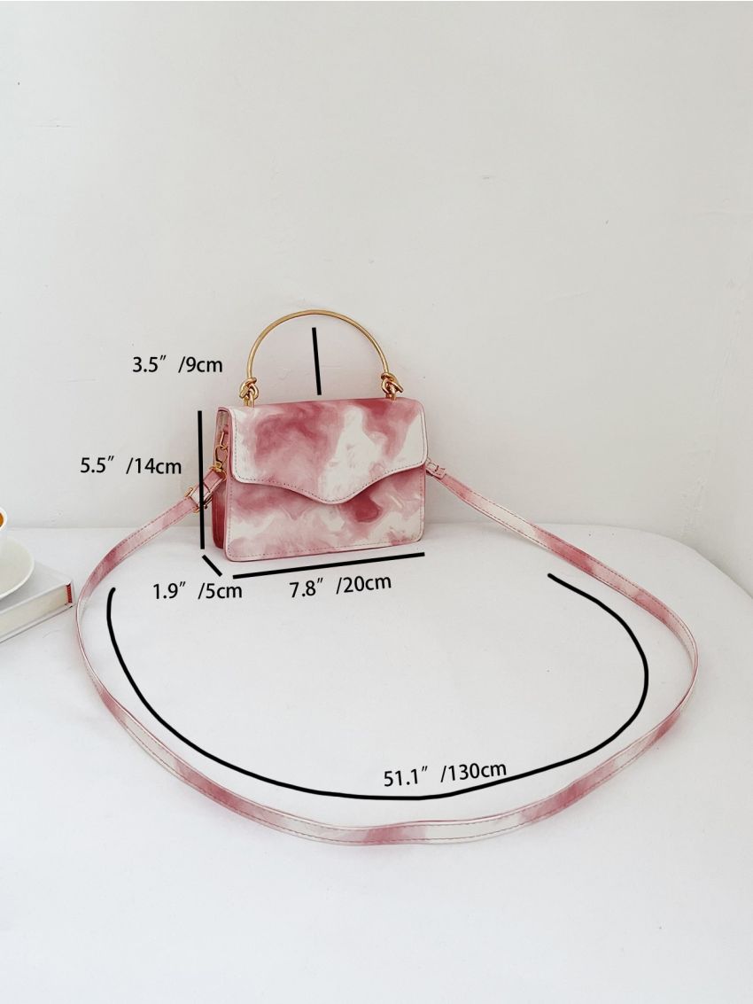 Mini Tie Dye Flap Square Bag