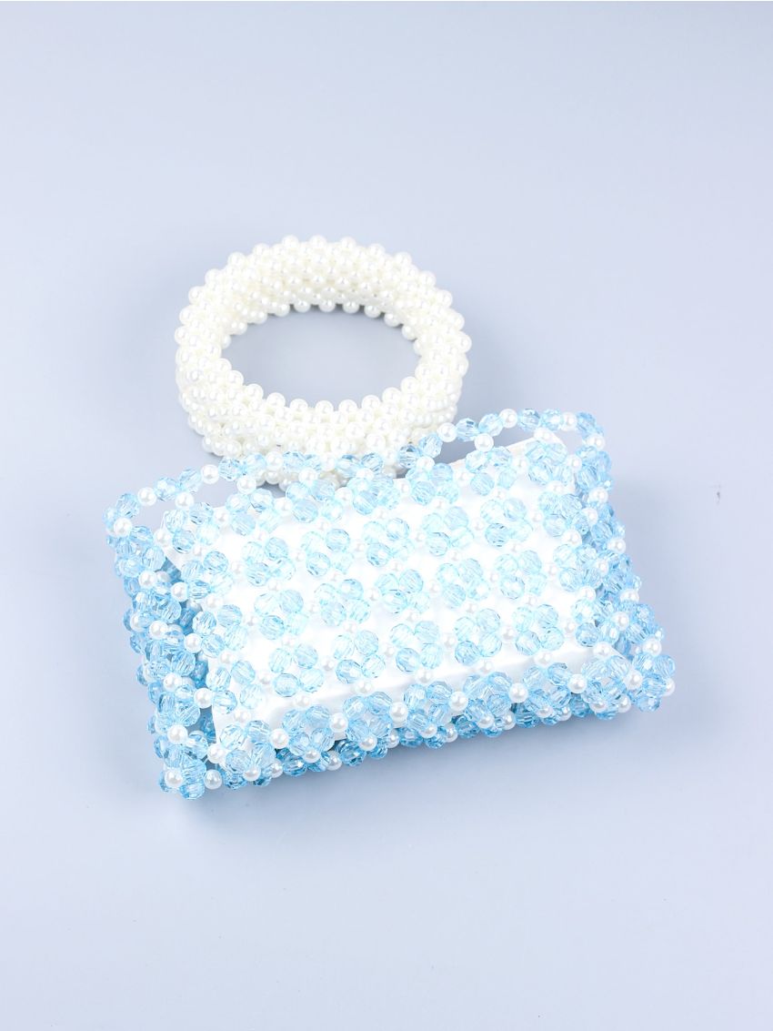 Beaded Design Satchel Bag