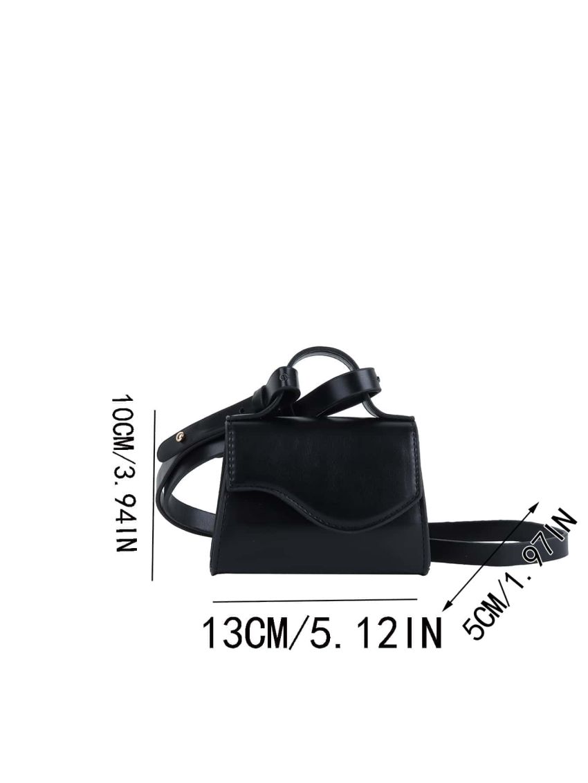 Mini Irregular Flap Square Bag