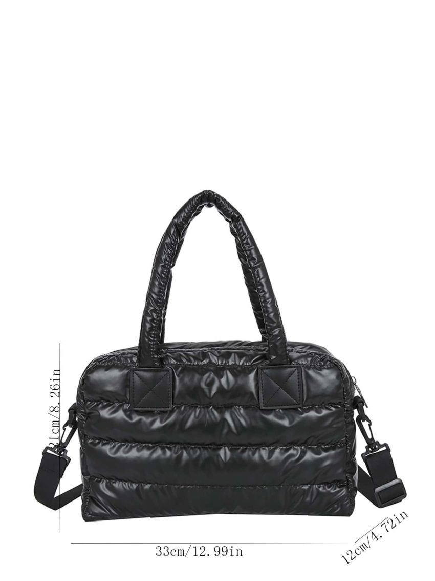 Quilted Shoulder Tote Bag