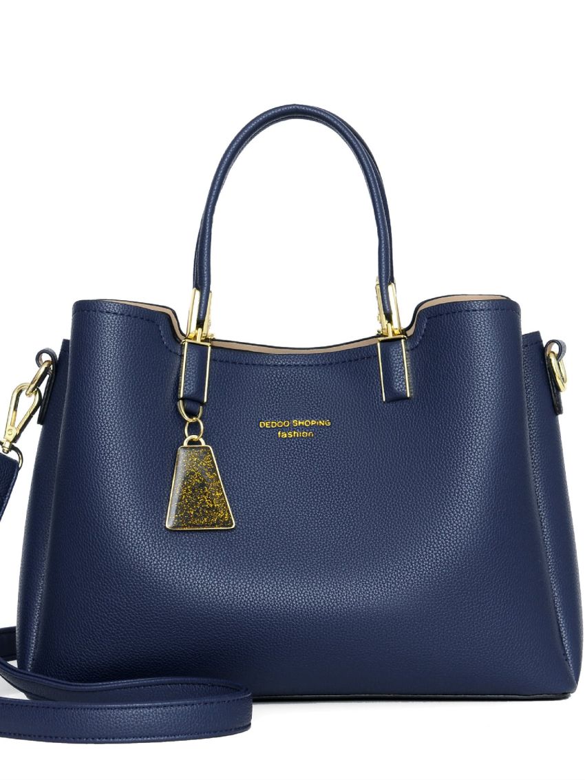 Letter Graphic Square Bag