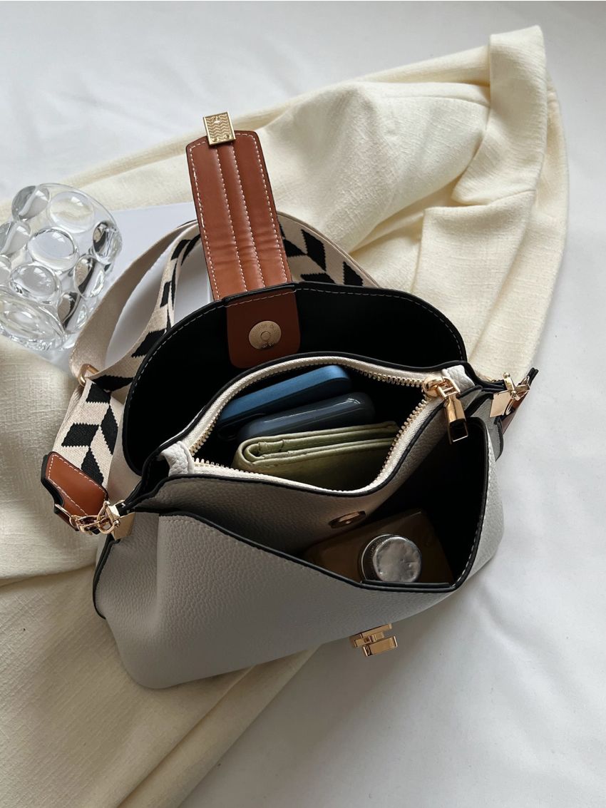 Litchi Embossed Crossbody Bag, Mothers Day Gift For Mom