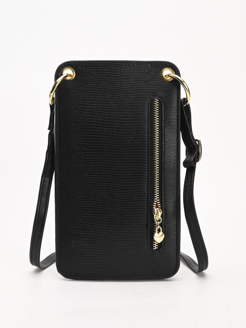 Lizard Embossed Phone Wallet