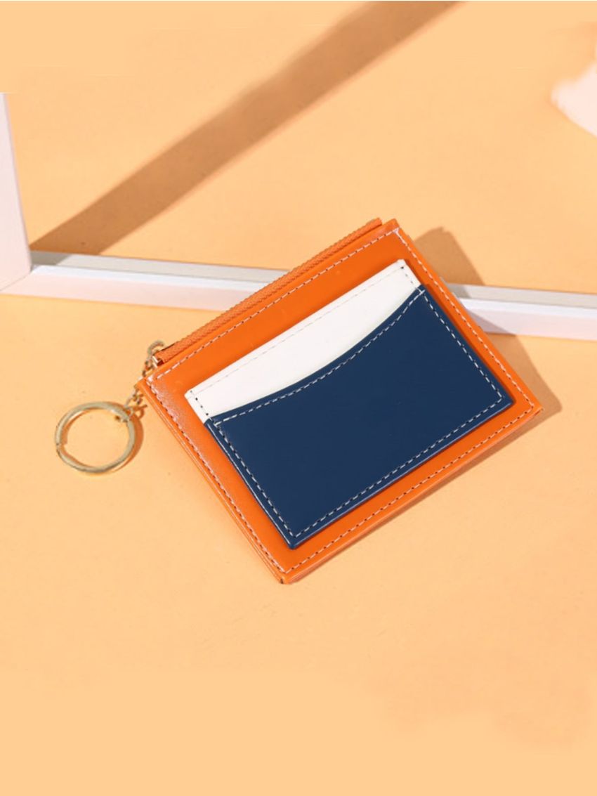 Color Block Coin Purse