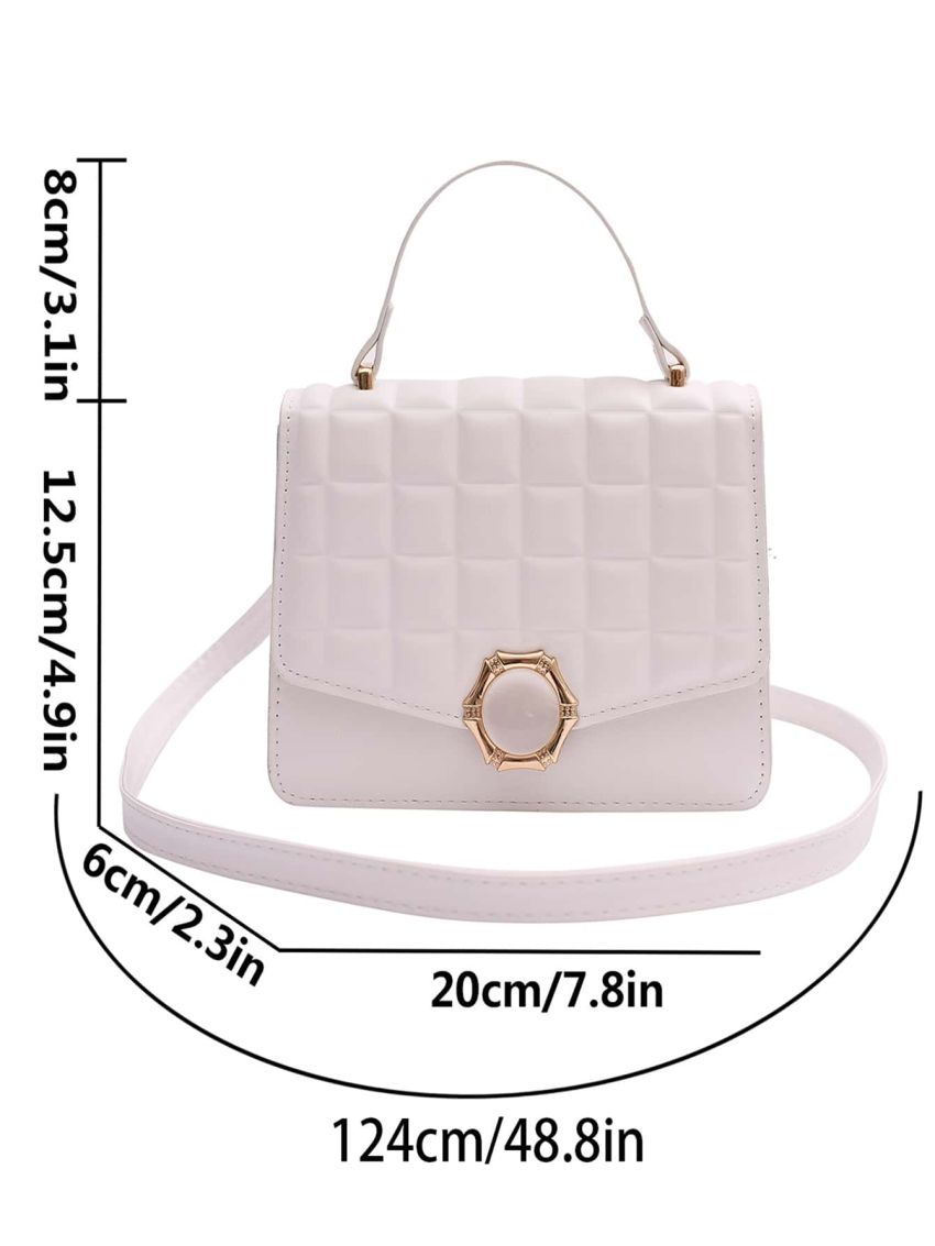 Mini Quilted Flap Square Bag