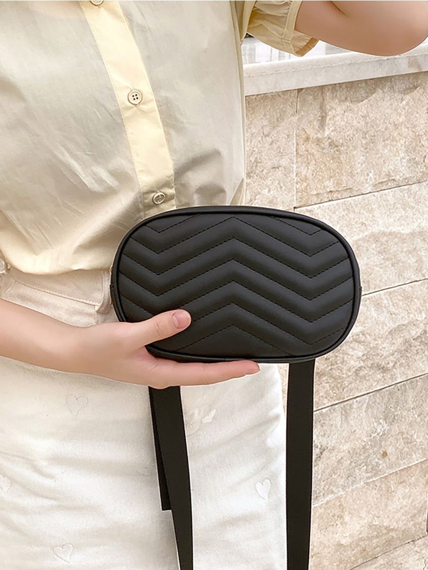 Mini Chevron Belt Bag