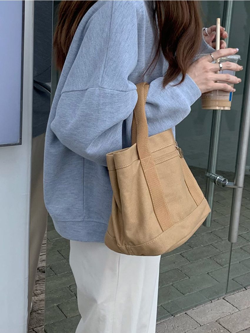 Minimalist Canvas Square Bag