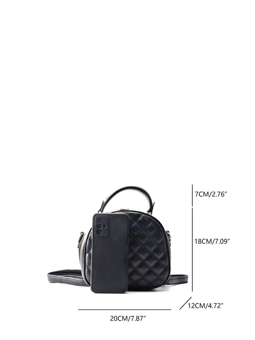 Mini Quilted Pattern Dome Bag