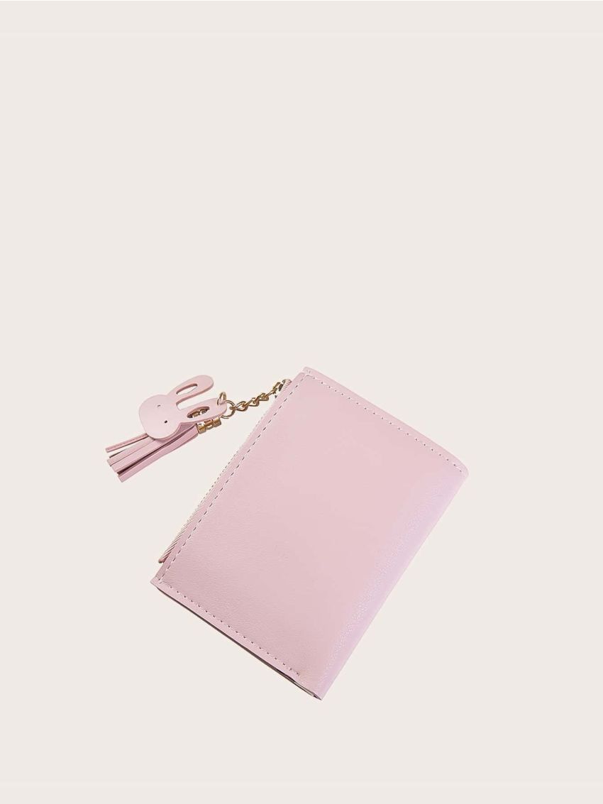 Tassel Decor Colorblock Purse