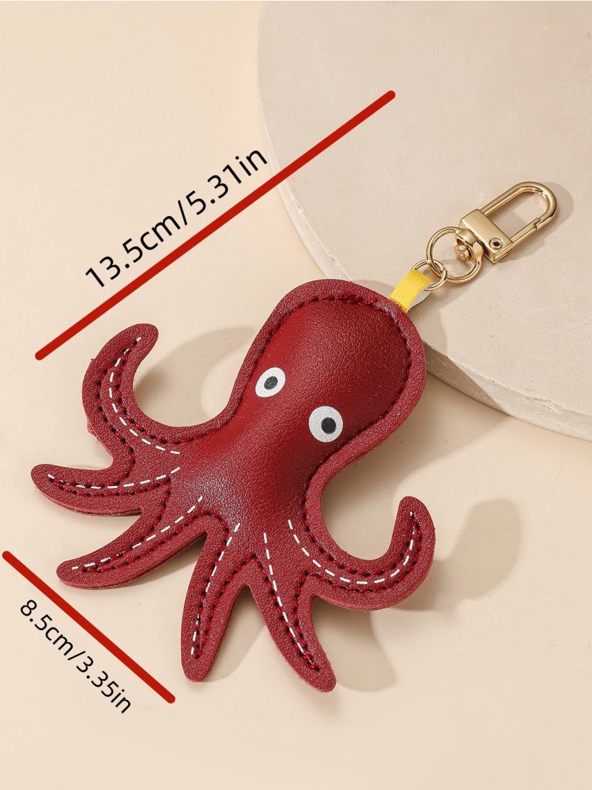 Octopus Decor Bag Charm Adorable Octopus Keychain