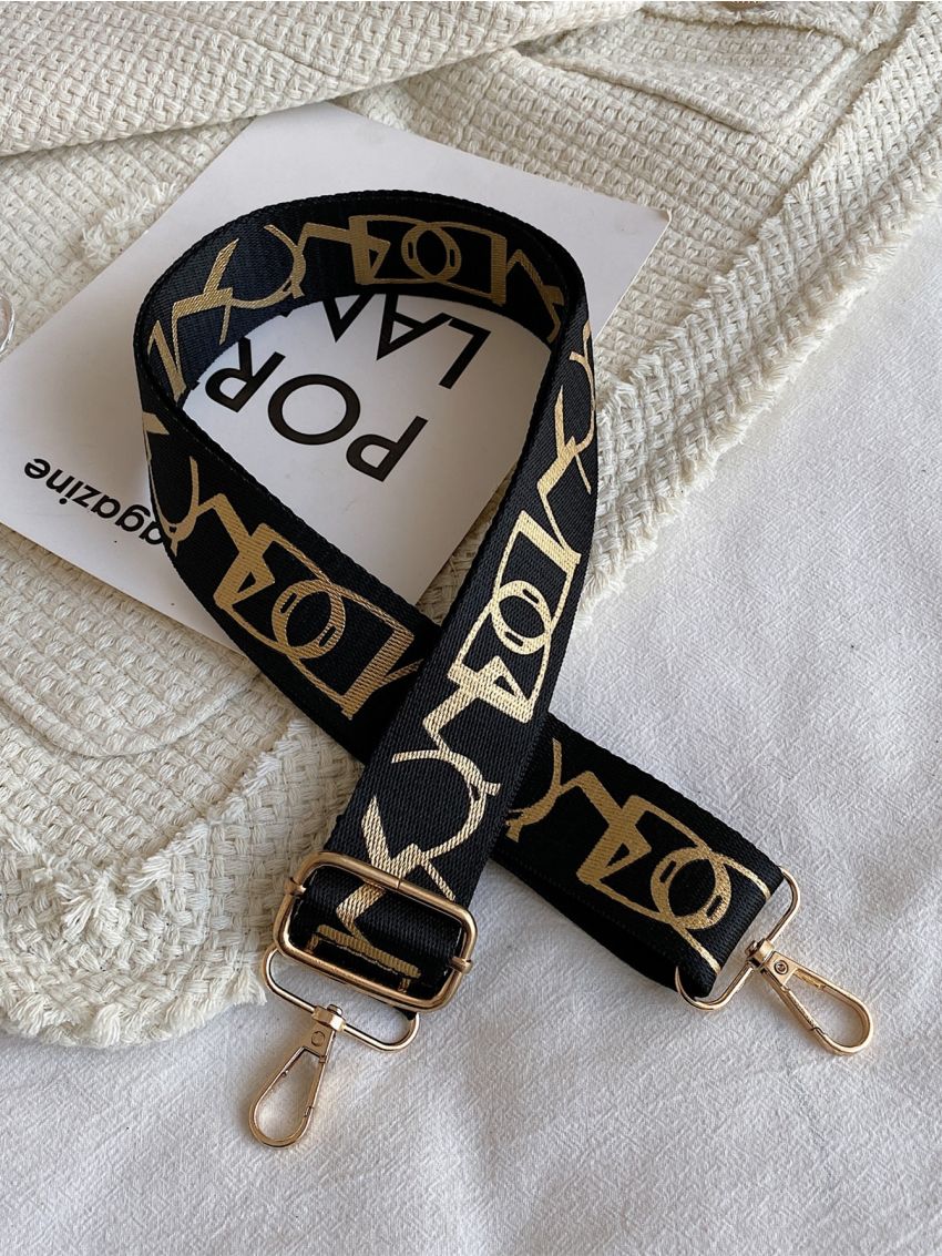 Letter Graphic Bag Strap