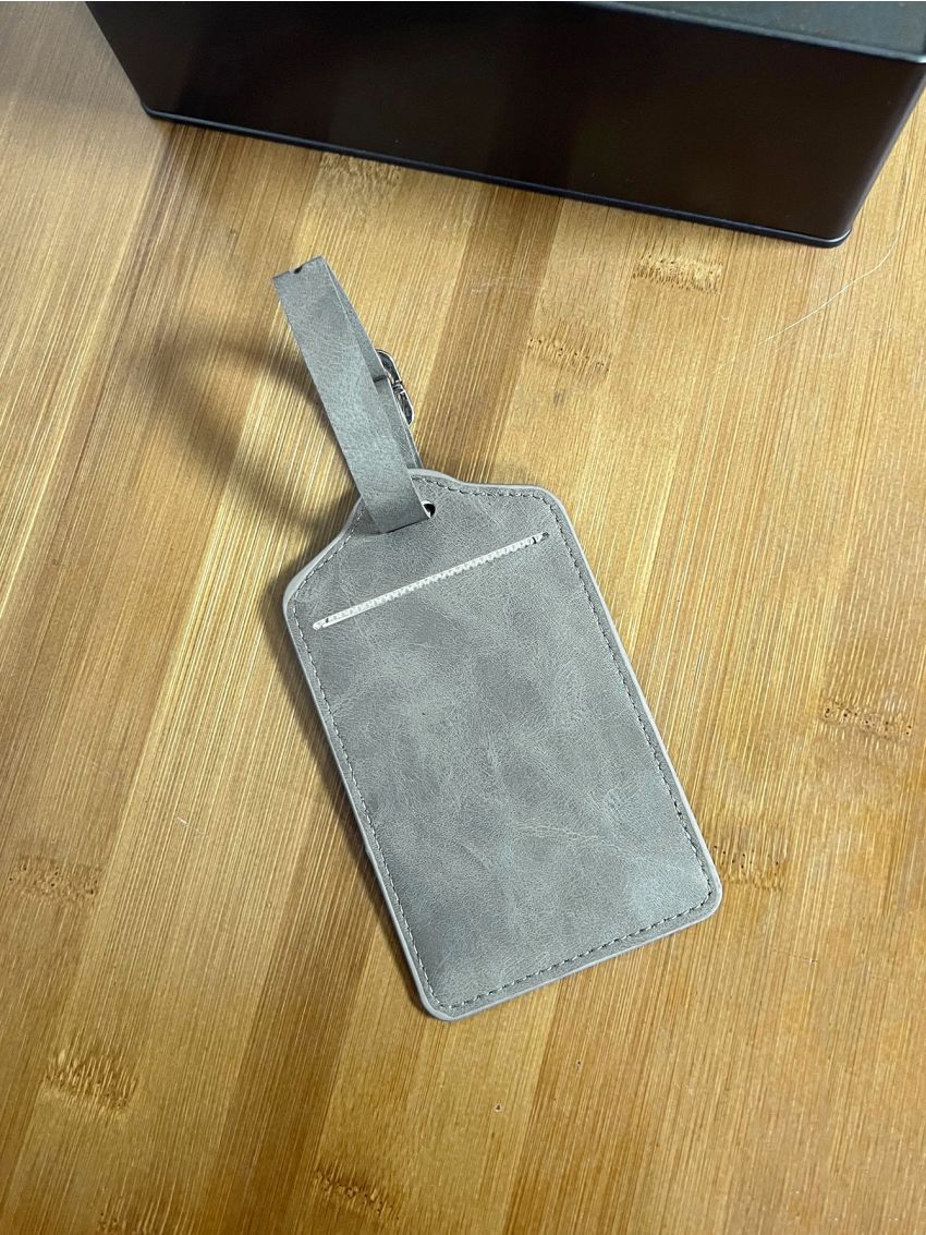 Plane & Letter Embossed Luggage Tag