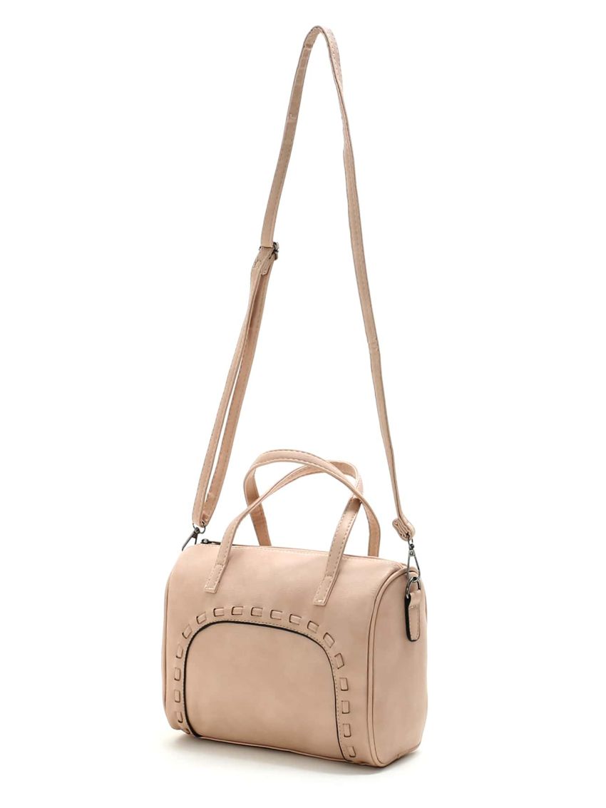 Stitch Detail Boston Bag, Mothers Day Gift For Mom