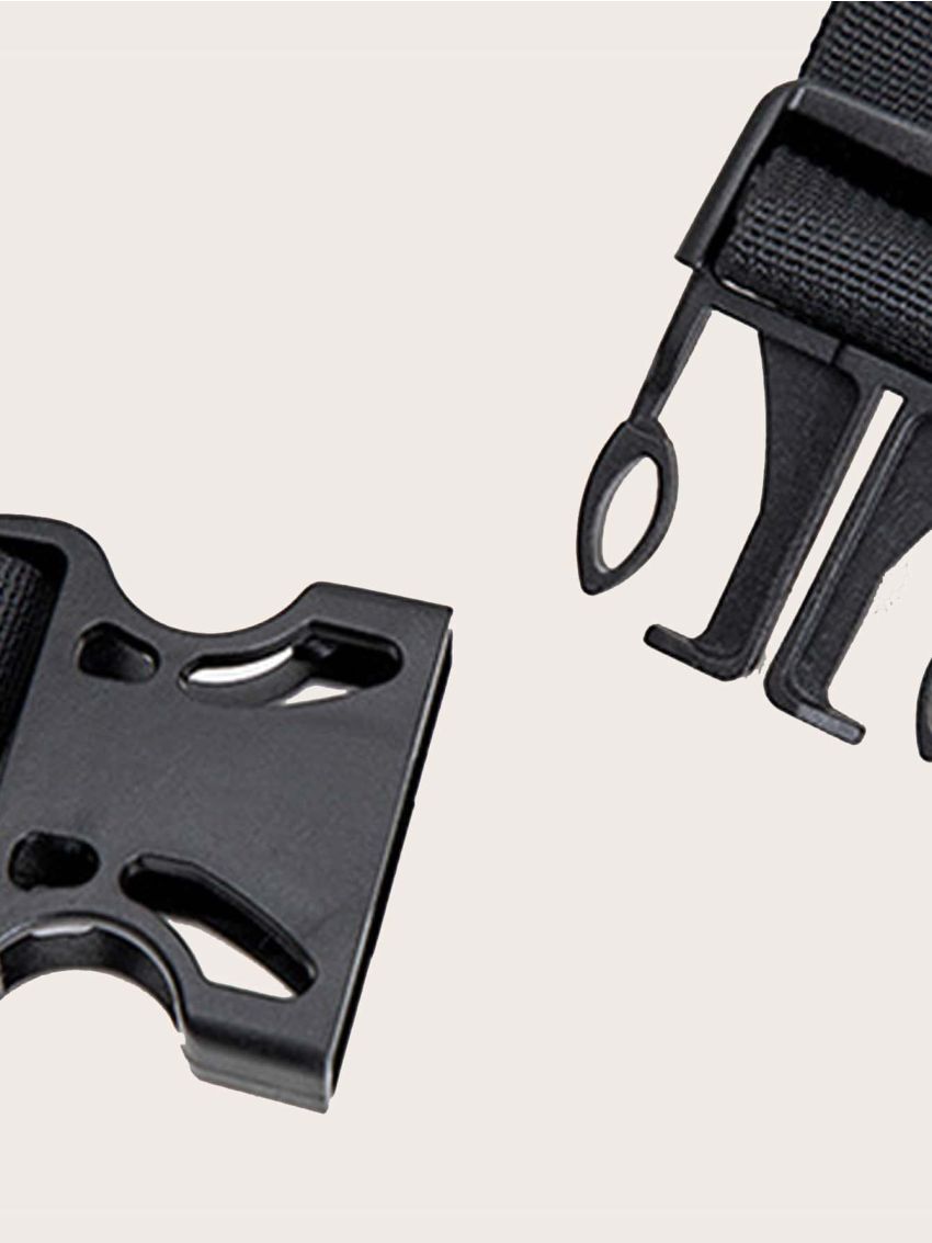 Letter Patch Decor Waist Bag