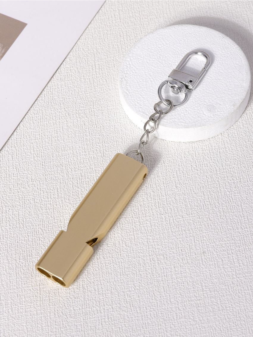 Whistle Design Bag Charm Fire Wildland Survival Whistle Safety Keychain Pendant Tool Metal Car Keyring Ornament Bag Purse Charm Accessories