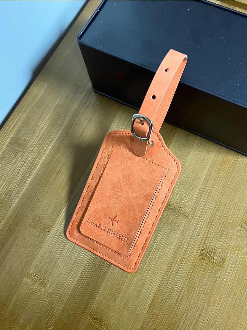Minimalist Buckle Decor Luggage Tag