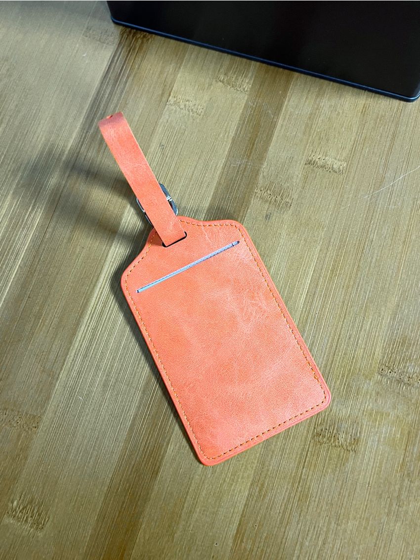 Minimalist Buckle Decor Luggage Tag