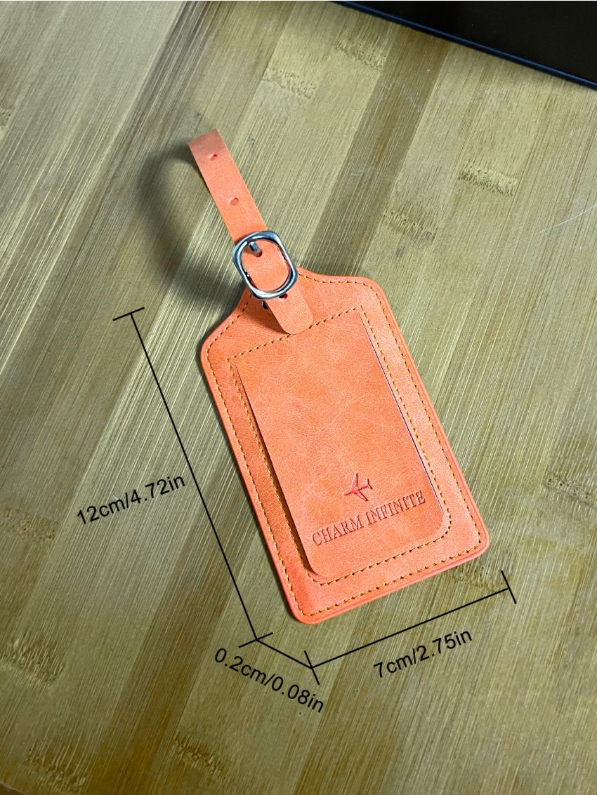 Minimalist Buckle Decor Luggage Tag