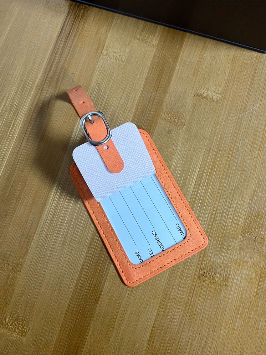 Minimalist Buckle Decor Luggage Tag