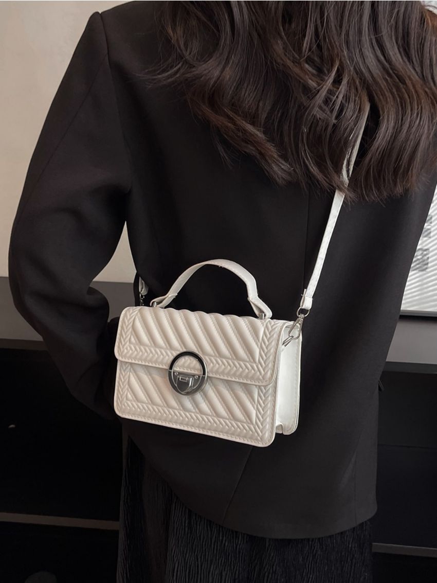 Mini Quilted Flap Square Bag