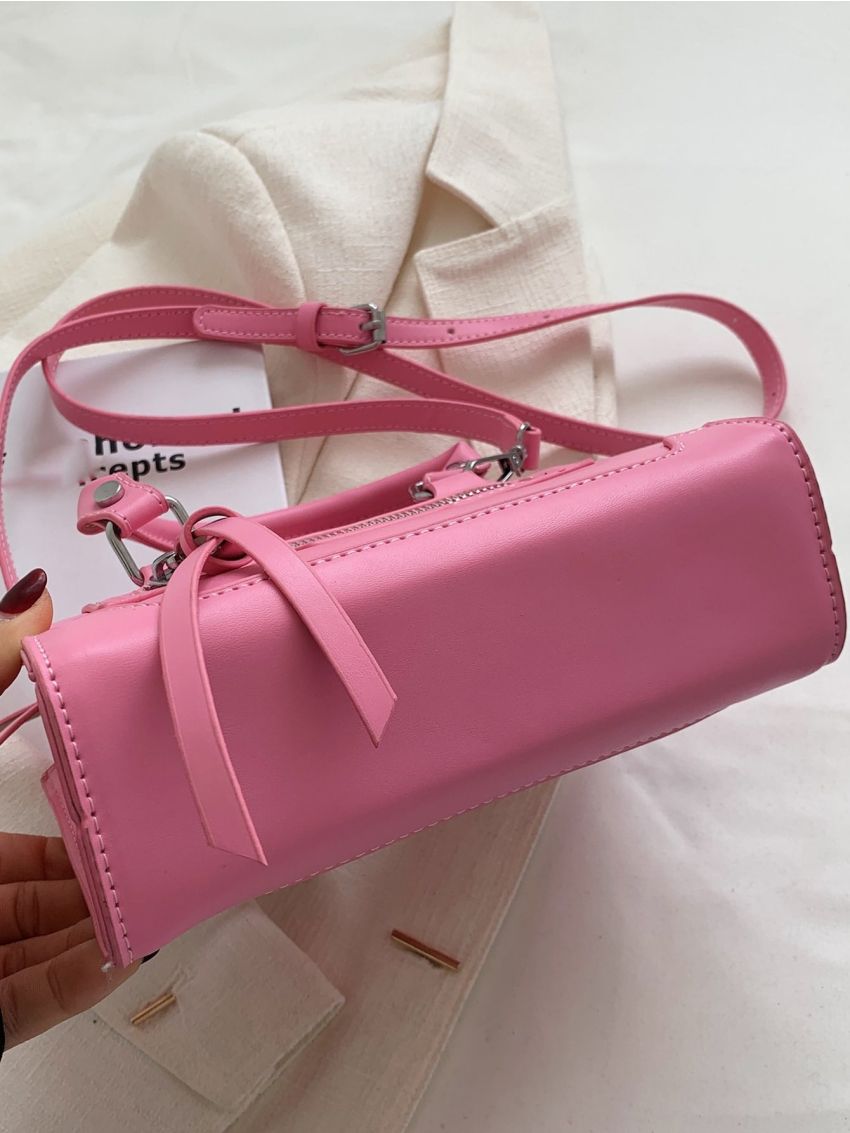 Mini Neon Pink Square Bag