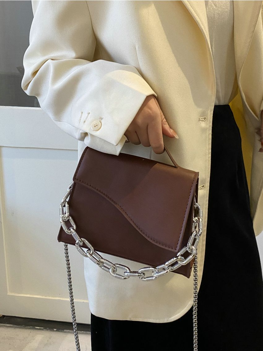 Mini Chain Flap Square Bag