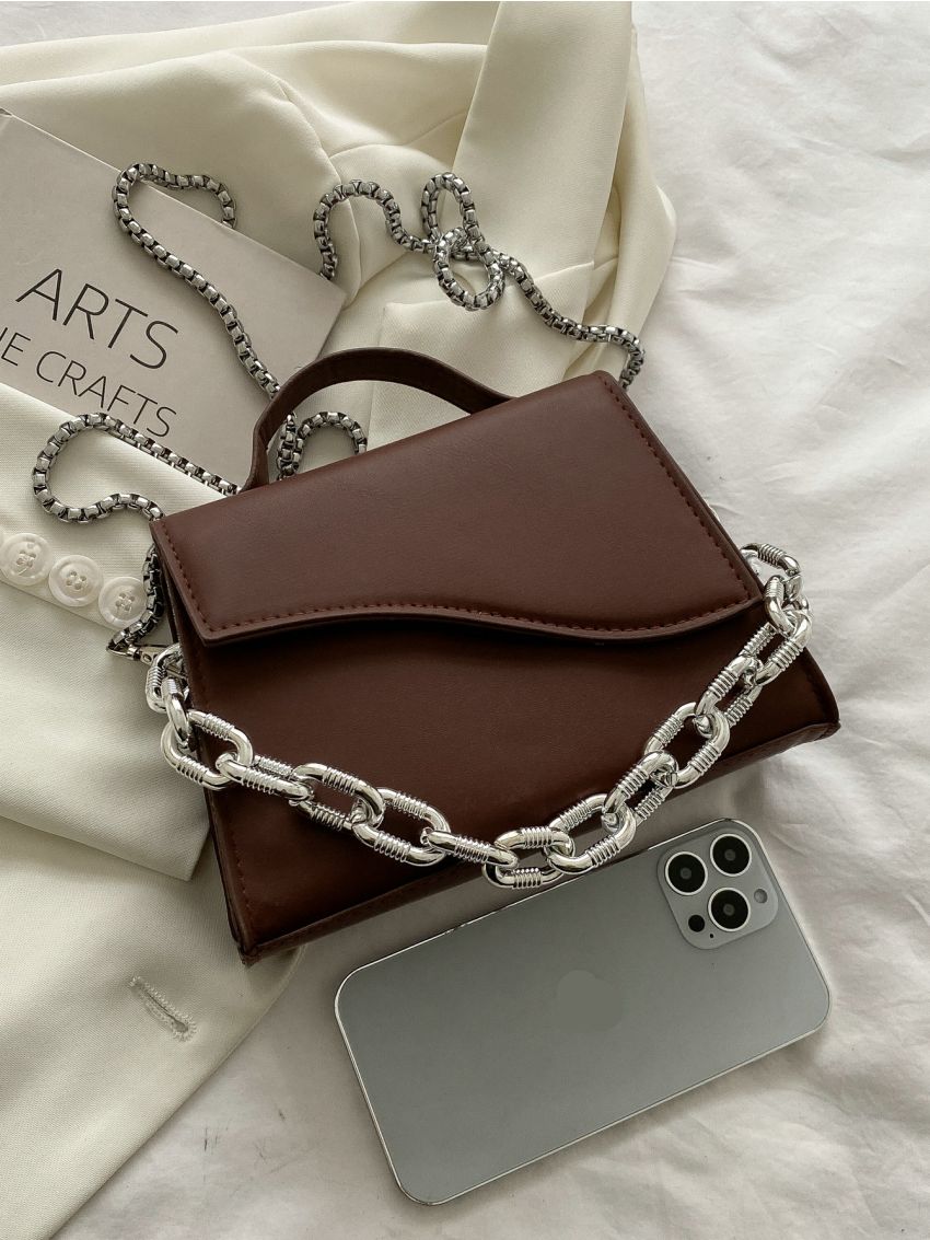 Mini Chain Flap Square Bag