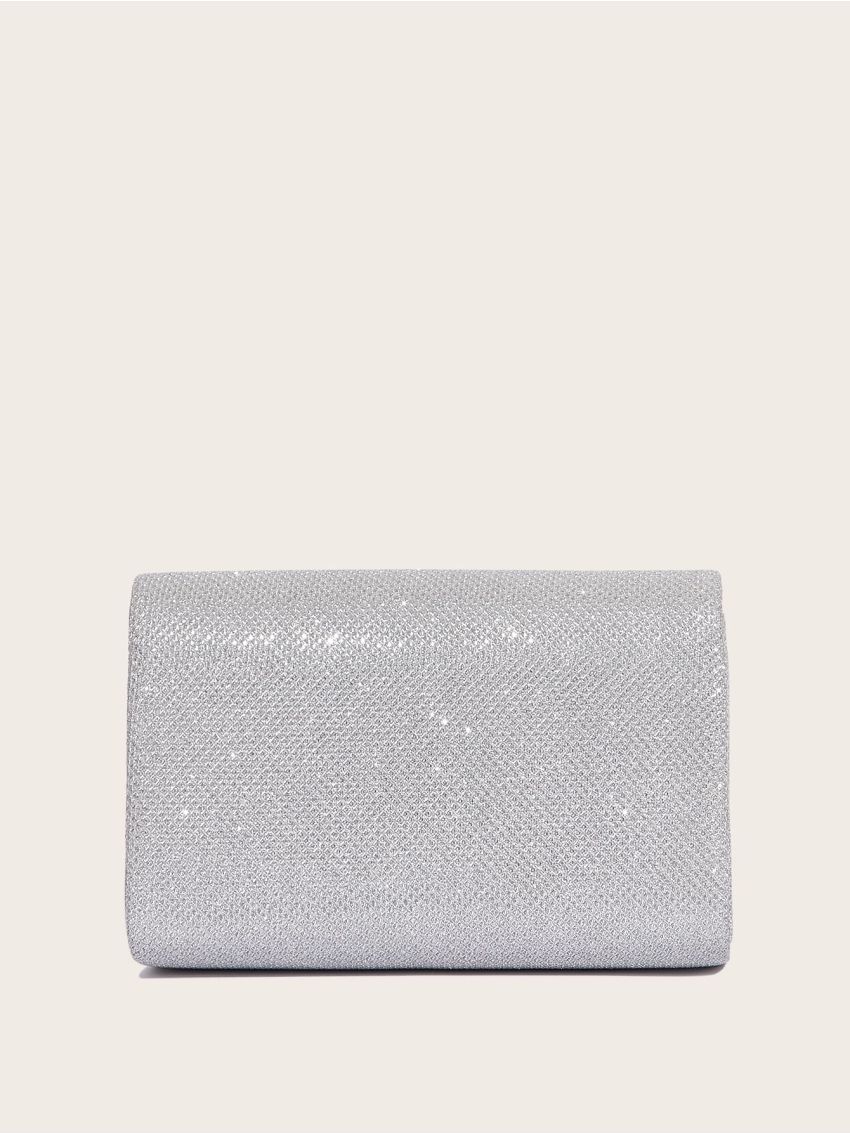 Mini Square Bag Glitter Twist Lock Glamorous For Party