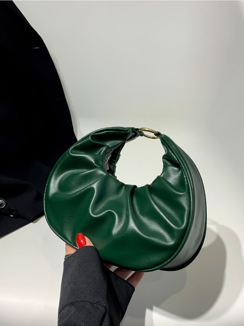 Mini Neon Pink Ruched Bag