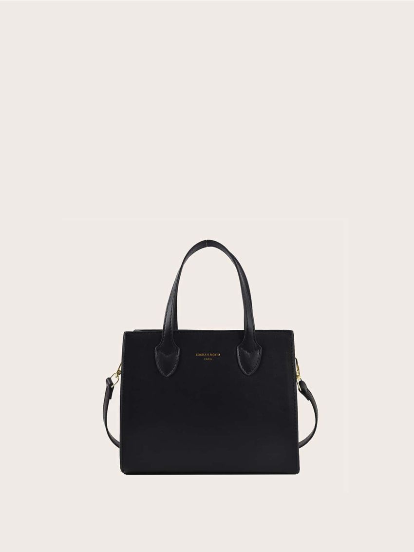 Minimalist Double Handle Square Bag
