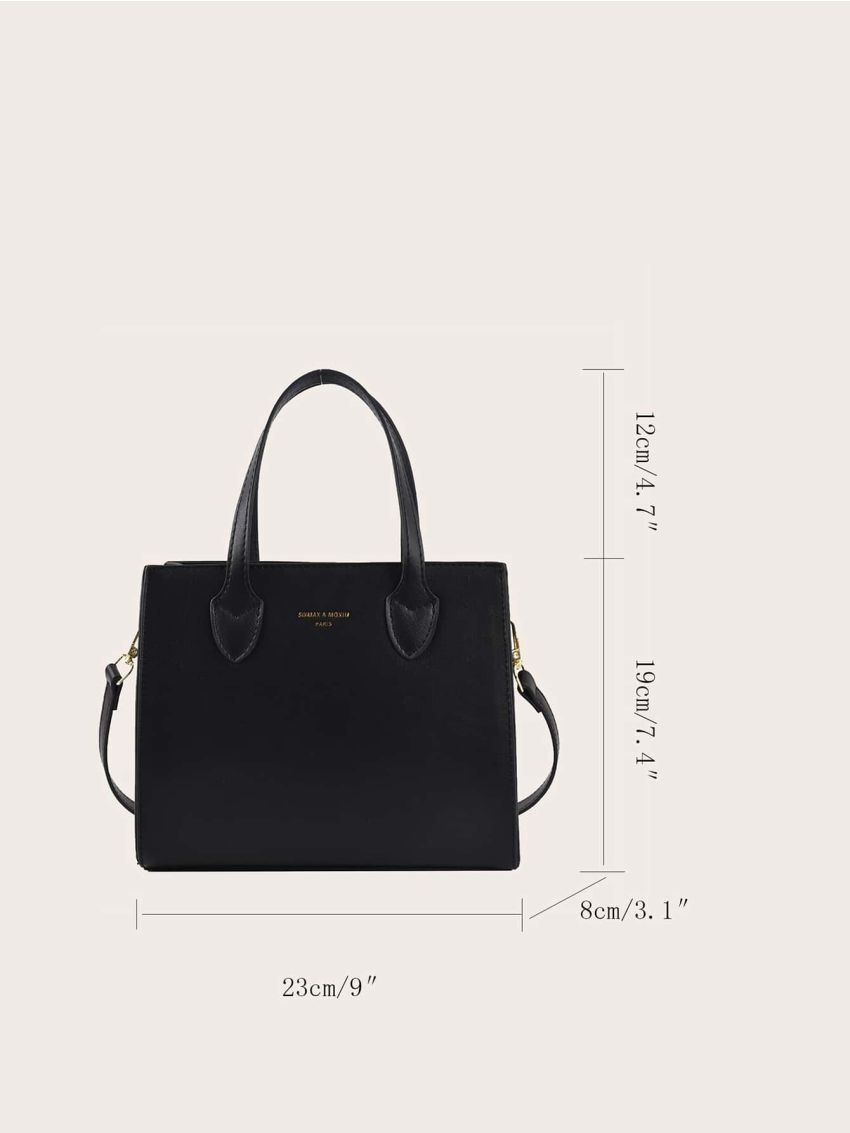 Minimalist Double Handle Square Bag
