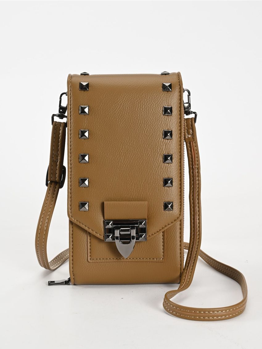 Studded Decor Phone Wallet