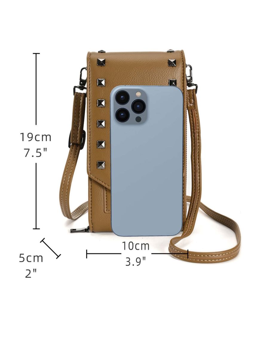 Studded Decor Phone Wallet