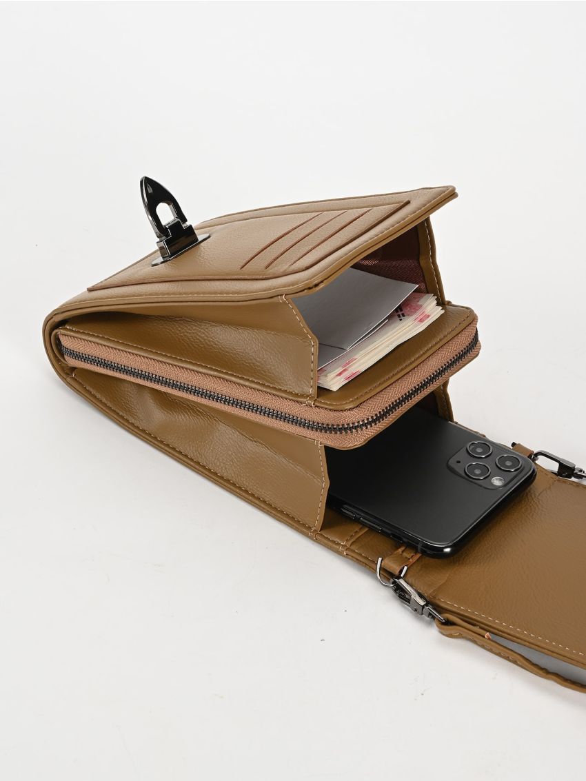 Studded Decor Phone Wallet