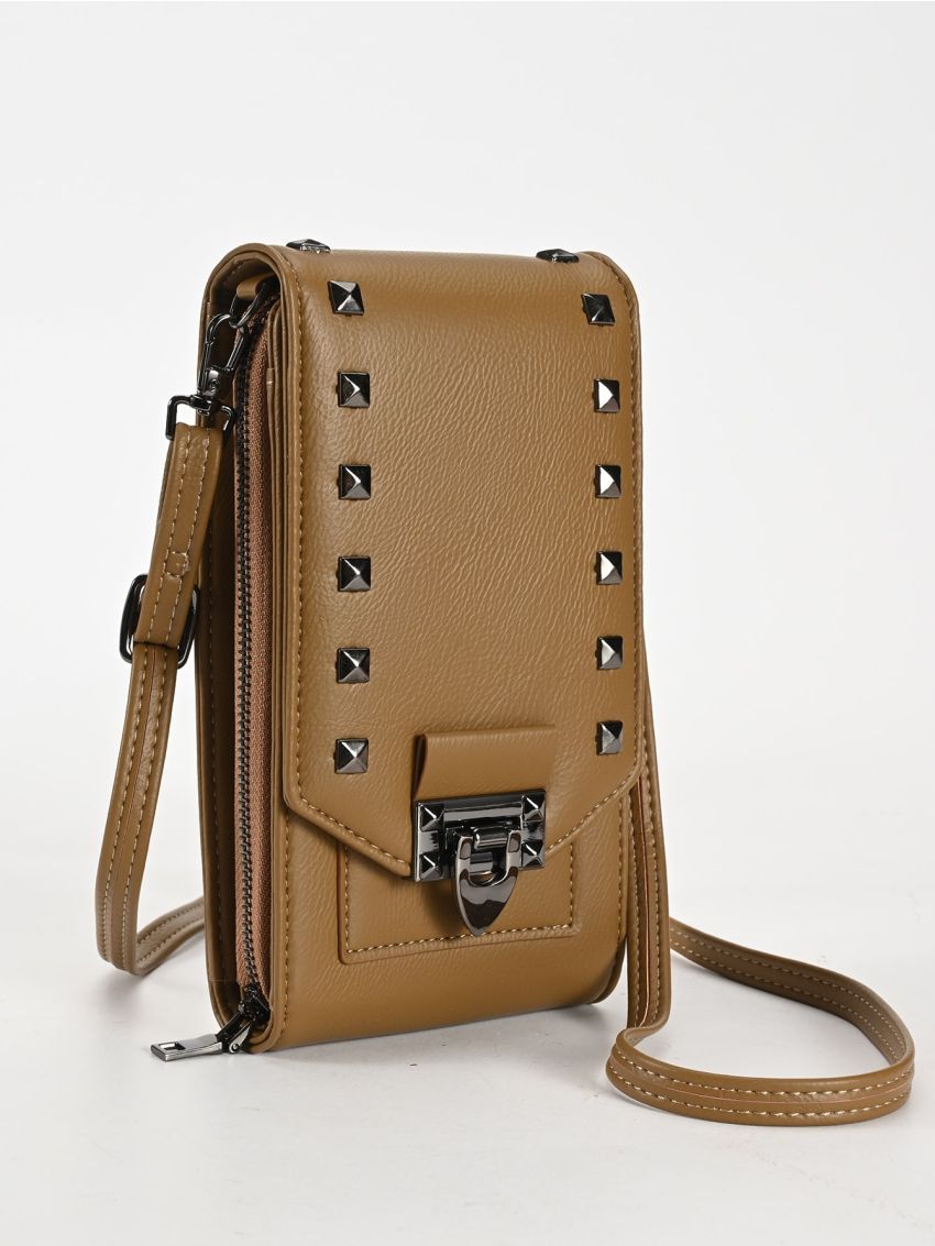 Studded Decor Phone Wallet