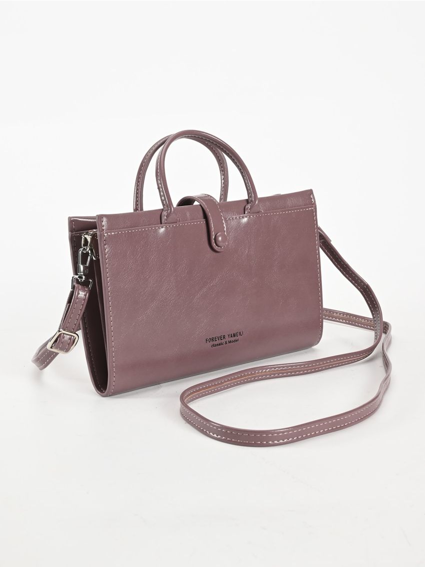 Mini Letter Graphic Square Bag