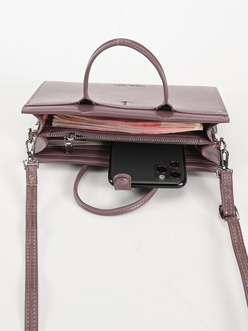 Mini Letter Graphic Square Bag