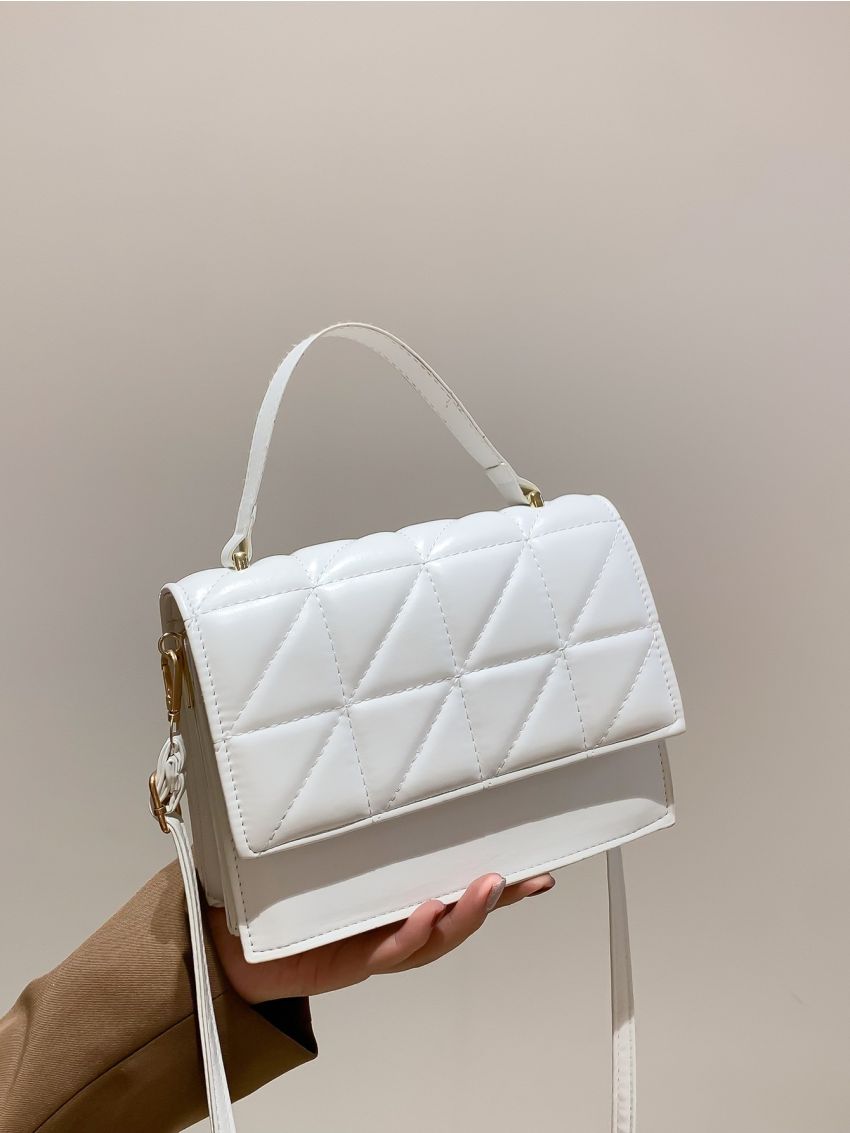 Mini Quilted Flap Square Bag