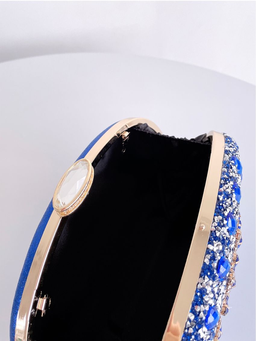 Rhinestone Decor Box Bag