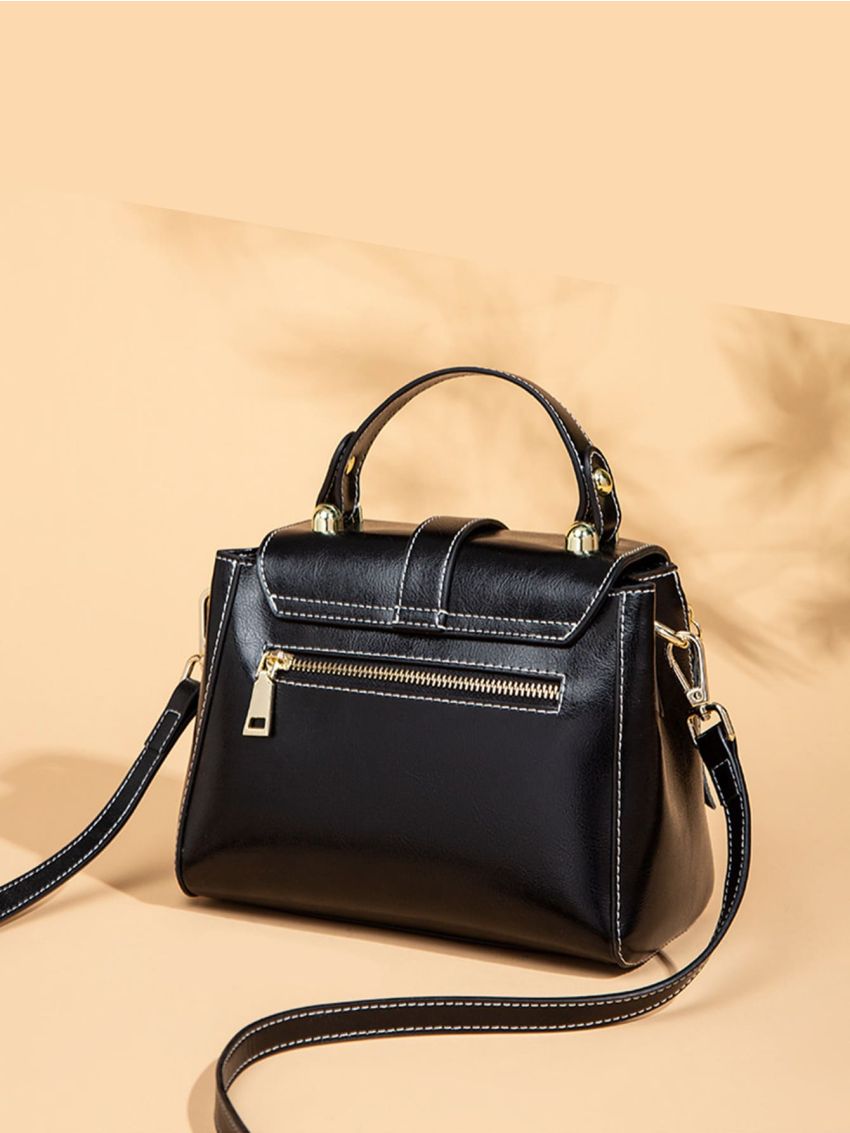 Twist Lock Flap Square Bag