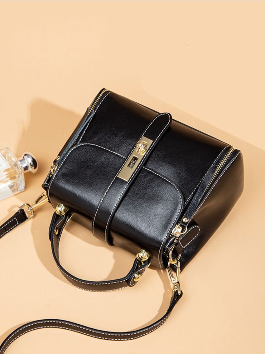 Twist Lock Flap Square Bag