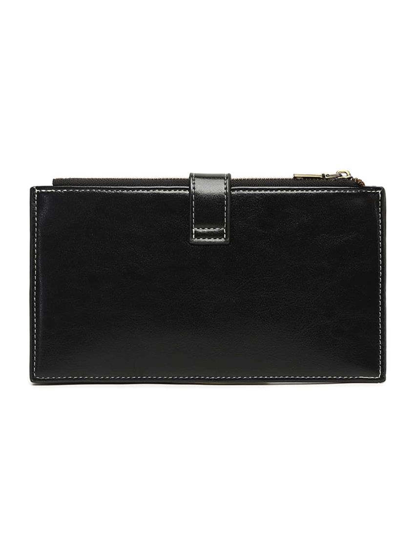 Stitch Detail Long Wallet