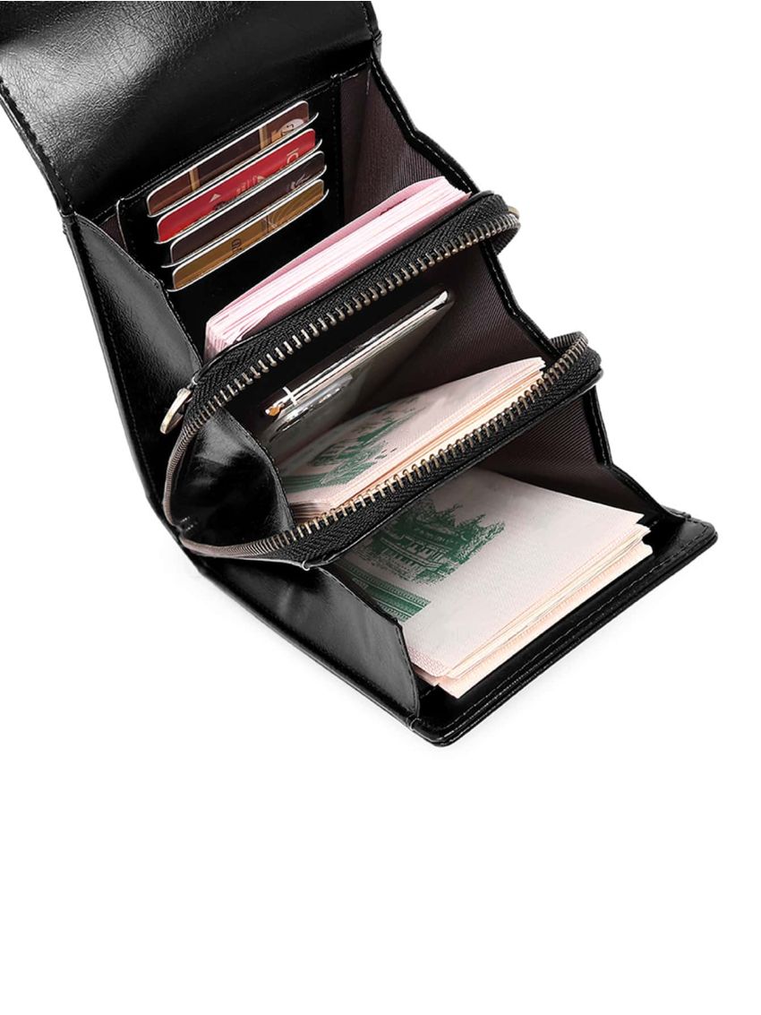 Metal Decor Flap Phone Bag