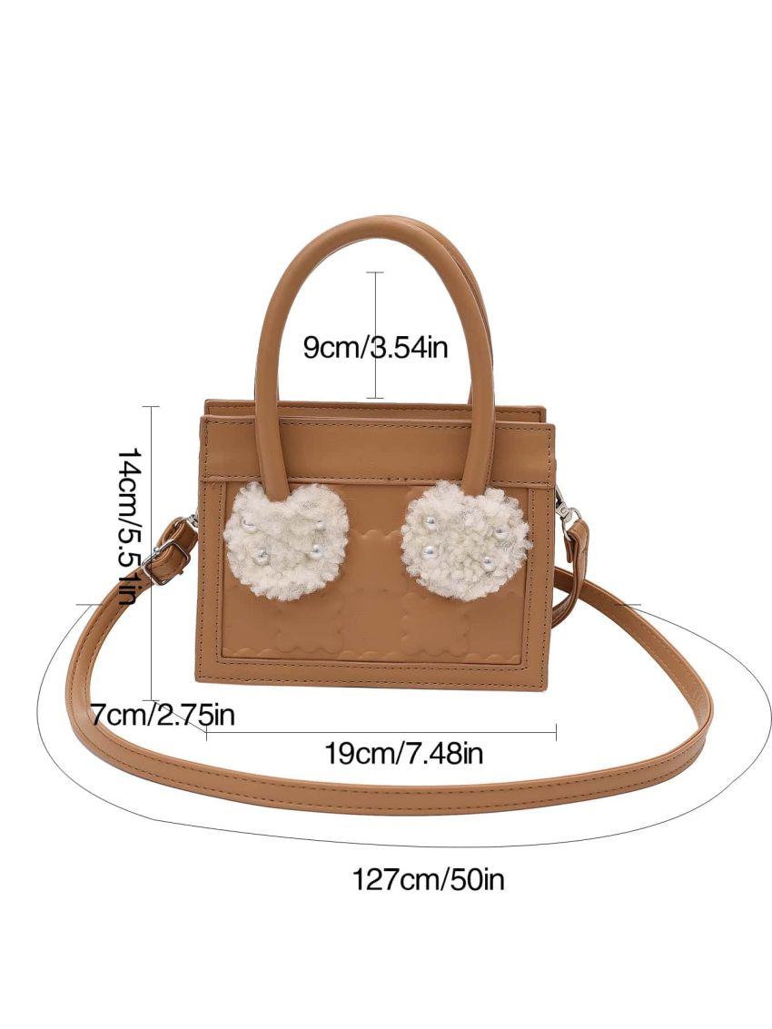 Mini Heart Decor Square Bag